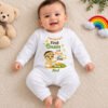 Customised First Onam Baby Jumpsuit With Mom & Dad