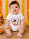 Personalized First Onam Onesie for Baby Girl, 1st Onam Outfit romper bodysuit