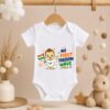 My First Freedom Wave Onesie for Baby, Personalized Independence Day Cotton Bodysuit