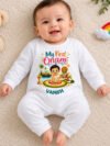 Customized Name First Onam Adorable Jumpsuit