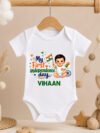 Custom My First Independence Day Baby Onesie, Romper Bodysuit