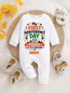 Custom First Independence Day Baby Jumpsuit Outfit