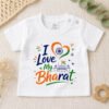 I Love My Bharat Kids Printed T-Shirt Online, Baby Patriotic Tee