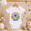 I love My India Custom Name Baby Onesie, Independence Day Bodysuit