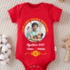Our First Raksha Bandhan Customised Name Baby Romper onesie