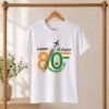 80th Independence Day T-Shirt for Men & Women, Happy 15 August Indian Flag Patriotic Cotton Tee