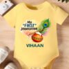 My First Janmashtami Baby Onesie – Custom Name Krishna Outfit