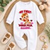 My First Durga Puja Baby Jumpsuit, Personalized Baby Name Outfit