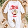 Ghar Ki Laxmi Personalized Baby Photo Jumpsuit, Cotton Full Sleeve Navratri Outfit