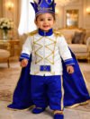 Royal Blue Prince Charming Costume for Baby Boy - Toddler Little Prince Outfit