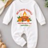 Custom First Diwali Baby Outfit with Mumma & Papa, 1st Diwali Gift