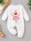 Customized Name Baby's First Diwali Outfit Jumpsuit