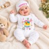 My First Diwali Jumpsuit With Cap Set, Diwali Baby Outfit