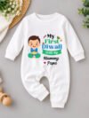 Customized Baby Name First Diwali with Mumma and Papa Jumsuit