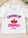 Personalized Lighting up diwali t-shirt for baby and Kids