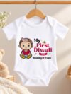 Buy My 1st Diwali Printed Romper, Onesie Online